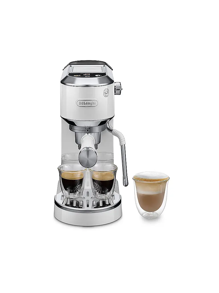 DELONGHI | Macchina da caffè espresso a pompa ESPRESSO DEDICA DUO Bianca | Bianco