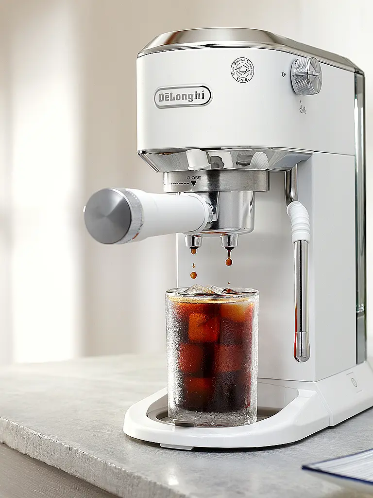 DELONGHI | Macchina da caffè espresso a pompa ESPRESSO DEDICA DUO Bianca | Bianco