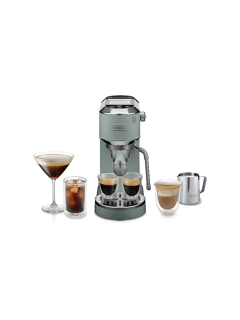 DELONGHI | Macchina da caffè espresso a pompa ESPRESSO DEDICA DUO Verde | Verde chiaro