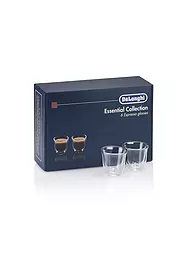 DELONGHI | Set da 6 bicchieri da espresso a doppia parete DLSC300 | Trasparente