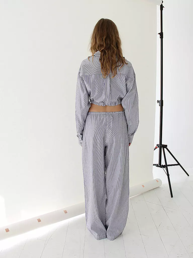 DESIGNERS REMIX | Bluse Cropped Fit HARRIET | Blu chiaro