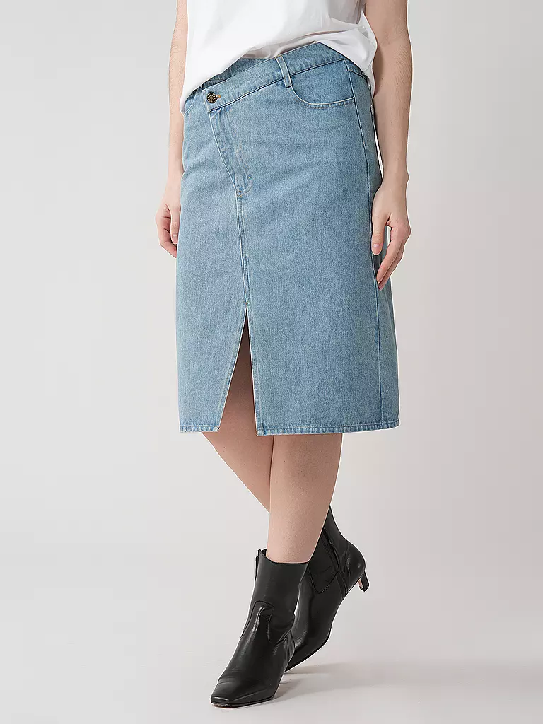 DESIGNERS REMIX | Jeansrock Midi MILES | Blu
