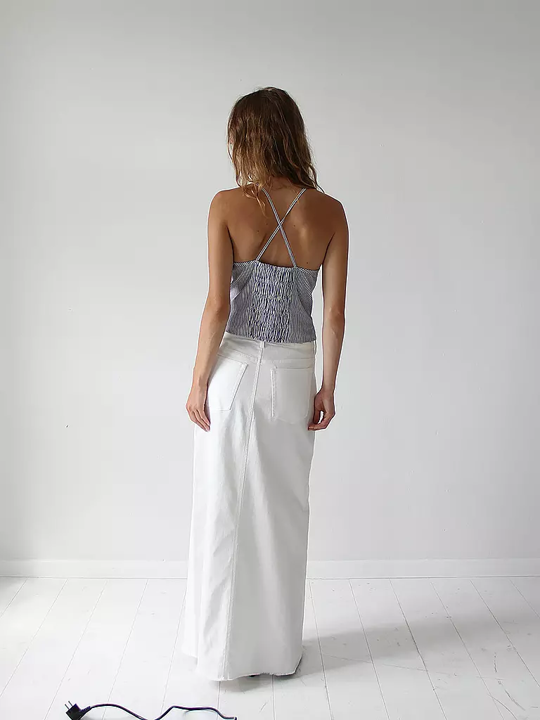 DESIGNERS REMIX | Top Cropped Fit HARRIET | Blu chiaro