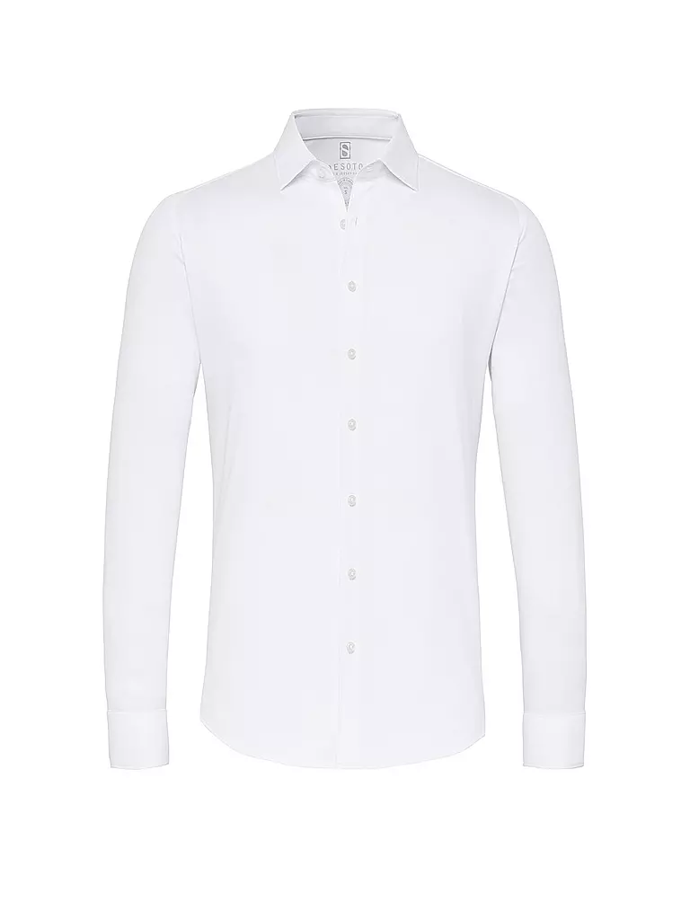 DESOTO | Camicia in jersey slim fit | Bianco