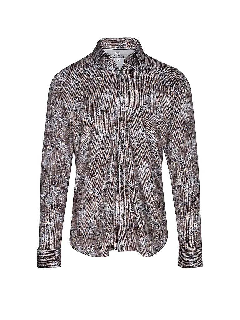 DESOTO | Camicia in jersey slim fit | Marrone