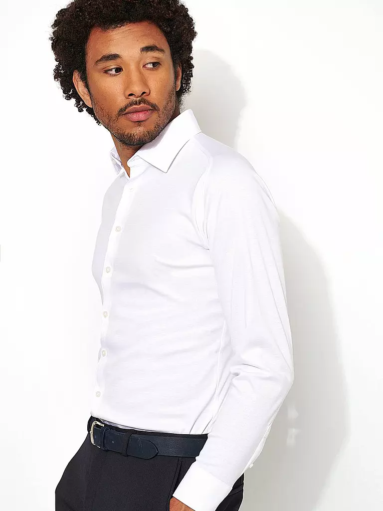 DESOTO | Camicia in jersey slim fit | Bianco