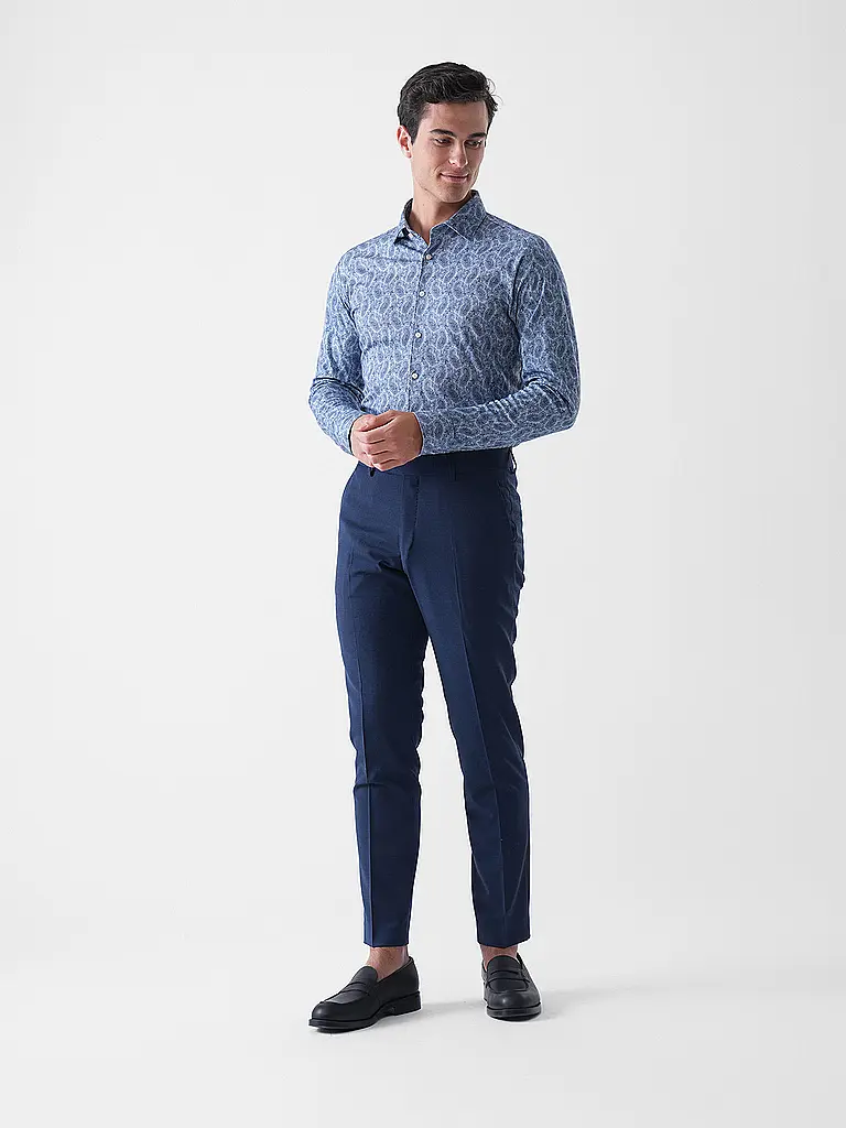 DESOTO | Camicia in jersey slim fit | Blu scuro