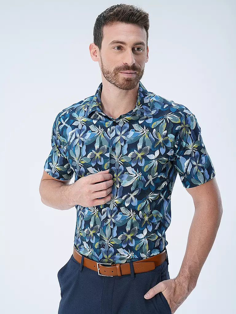 DESOTO | Jerseyhemd Slim Fit  | Blu scuro