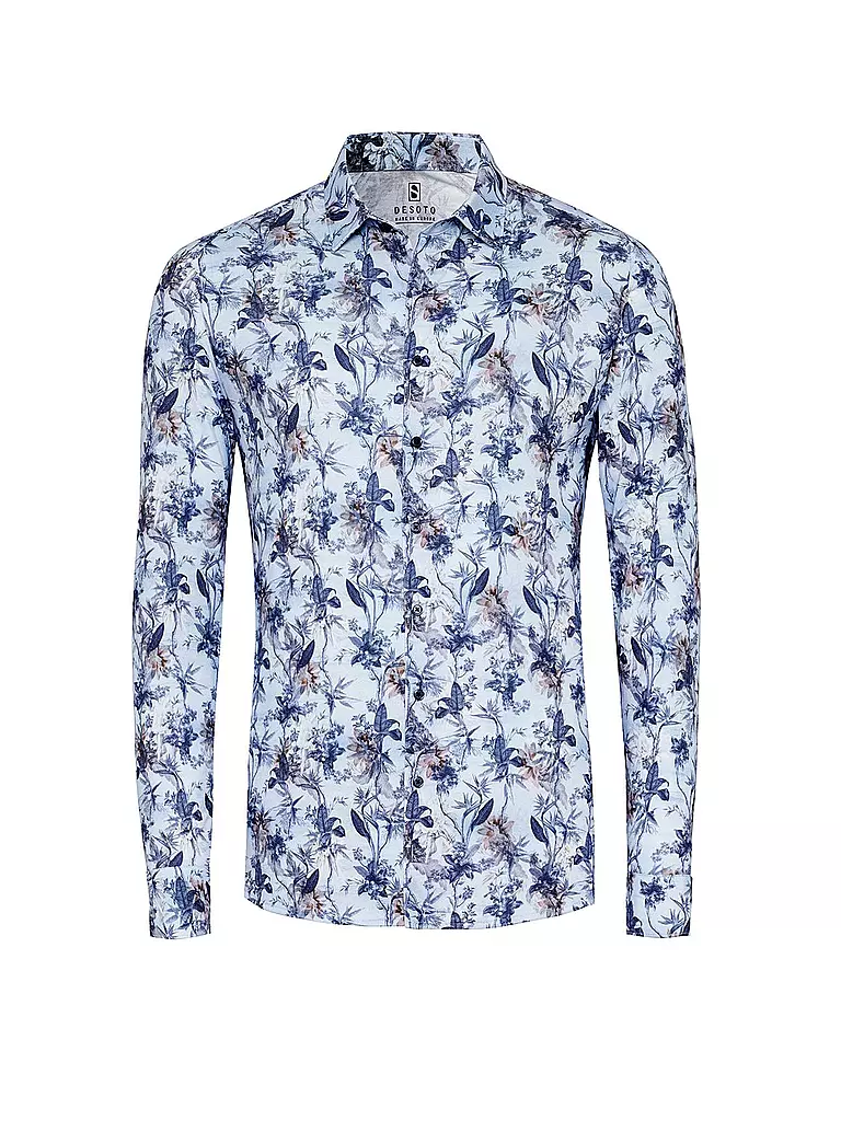 DESOTO | Jerseyhemd Slim Fit | Blu chiaro