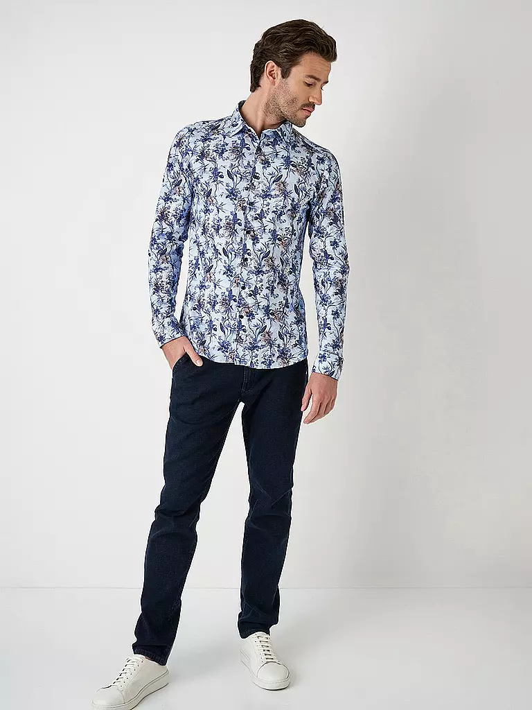 DESOTO | Jerseyhemd Slim Fit | Blu chiaro