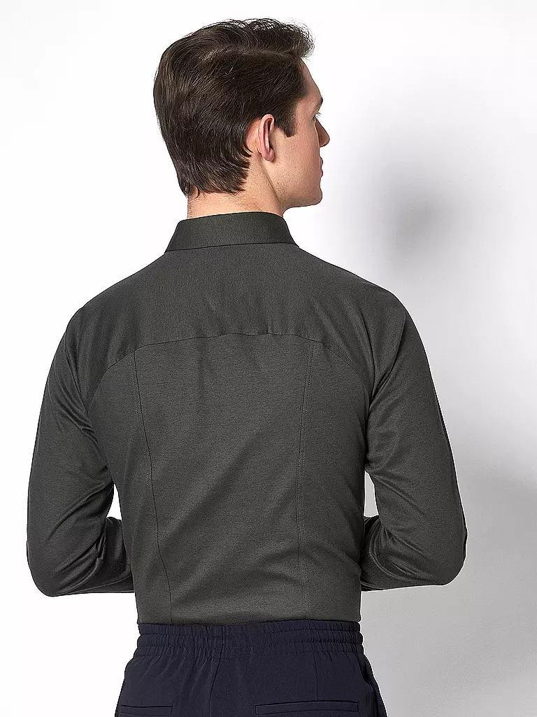 DESOTO | Jerseyhemd Slim Fit | Verde scuro