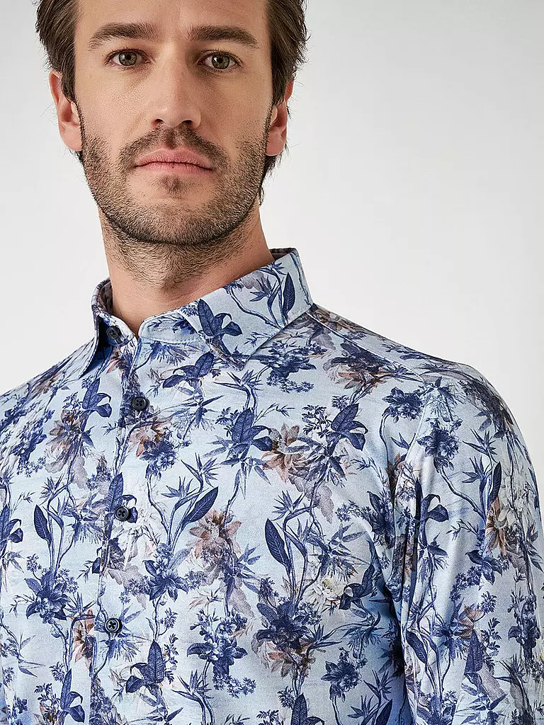 DESOTO | Jerseyhemd Slim Fit | Blu chiaro