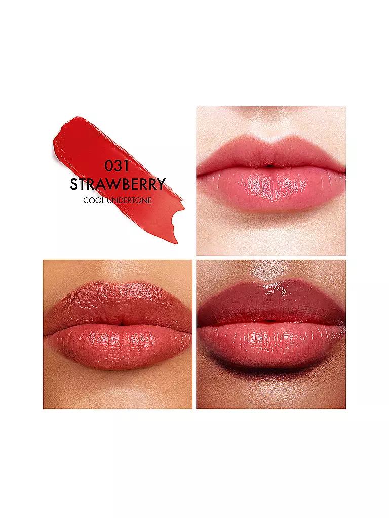 DIOR | Dior Addict Lip Glow balsamo labbra idratante 48 ore (031 Strawberry) | Rosso