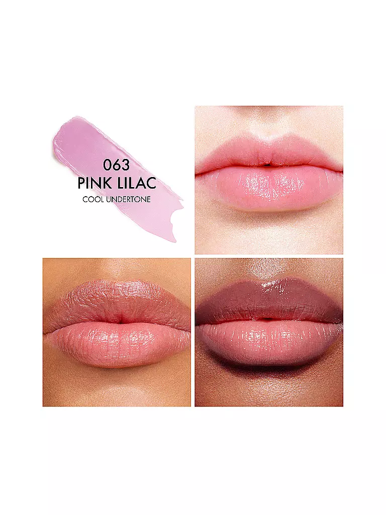 DIOR | Dior Addict Lip Glow balsamo labbra idratante 48 ore (063 Pink Lilac) | Rosa