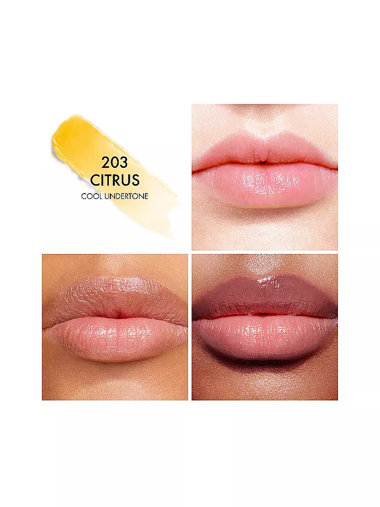 DIOR | Dior Addict Lip Glow balsamo labbra idratante 48 ore (203 Citrus) | Giallo