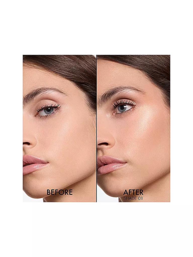 DIOR | Dior Forever Glow Luminizer Illuminante arricchito con acido ialuronico (01 Nude Halo) | Oro