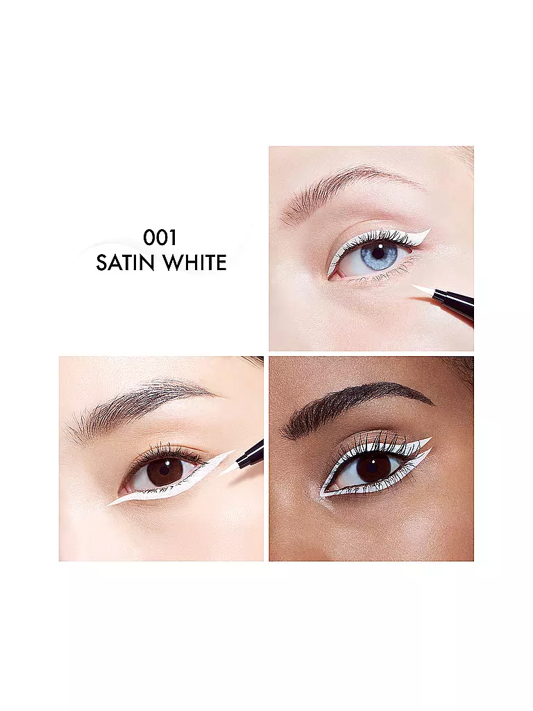 DIOR | Diorshow Liquid Liner Eyeliner con punta in feltro ultrapreciso (01 Satin White) | Bianco