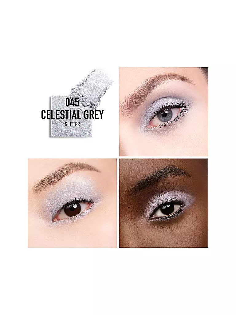 DIOR | Diorshow Mono Couleur Ombretto (045 Celestial Grey Glitter) | Argento