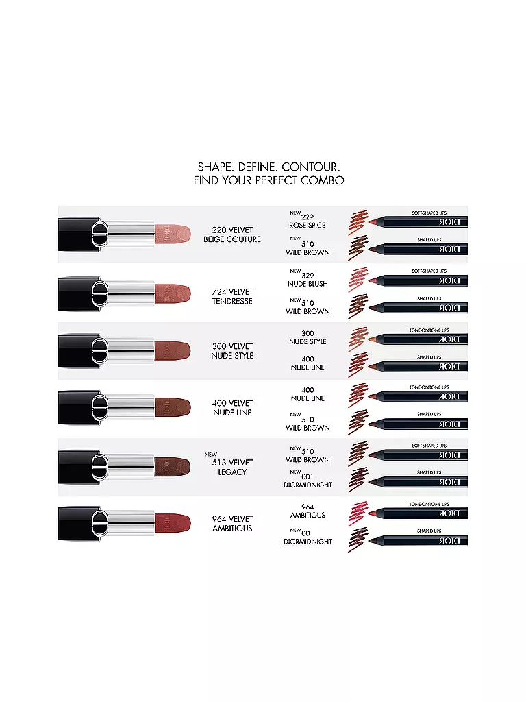 DIOR | Matita contorno labbra - Rouge Dior Contour (229 Rose Spice) | Rosso scuro