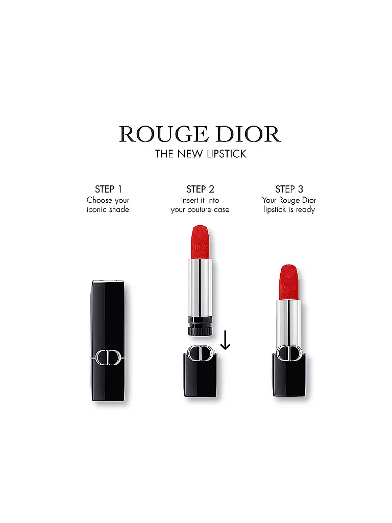 DIOR | Rossetto - Rouge Dior Lipstick Refill (100 Nude Look Satin Finish) | Cammello