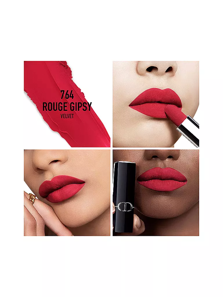 DIOR | Rossetto - Rouge Dior Lipstick Refill (764 Rouge Gipsy Velvet Finish) | Rosso scuro