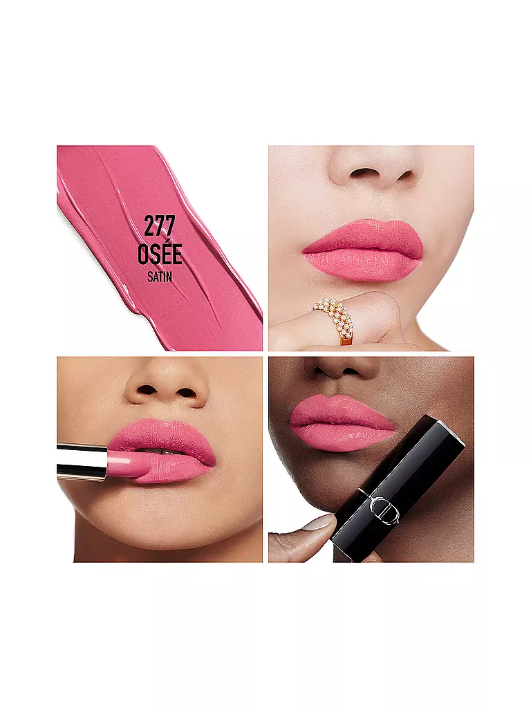 DIOR | Rossetto - Rouge Dior Satin Lipstick (277 Osée) | Rosa