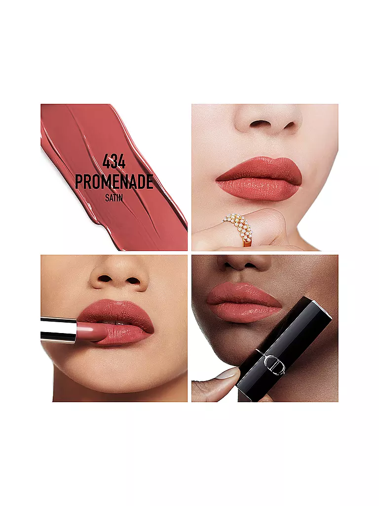 DIOR | Rossetto - Rouge Dior Satin Lipstick (434 Promenade) | Marrone chiaro