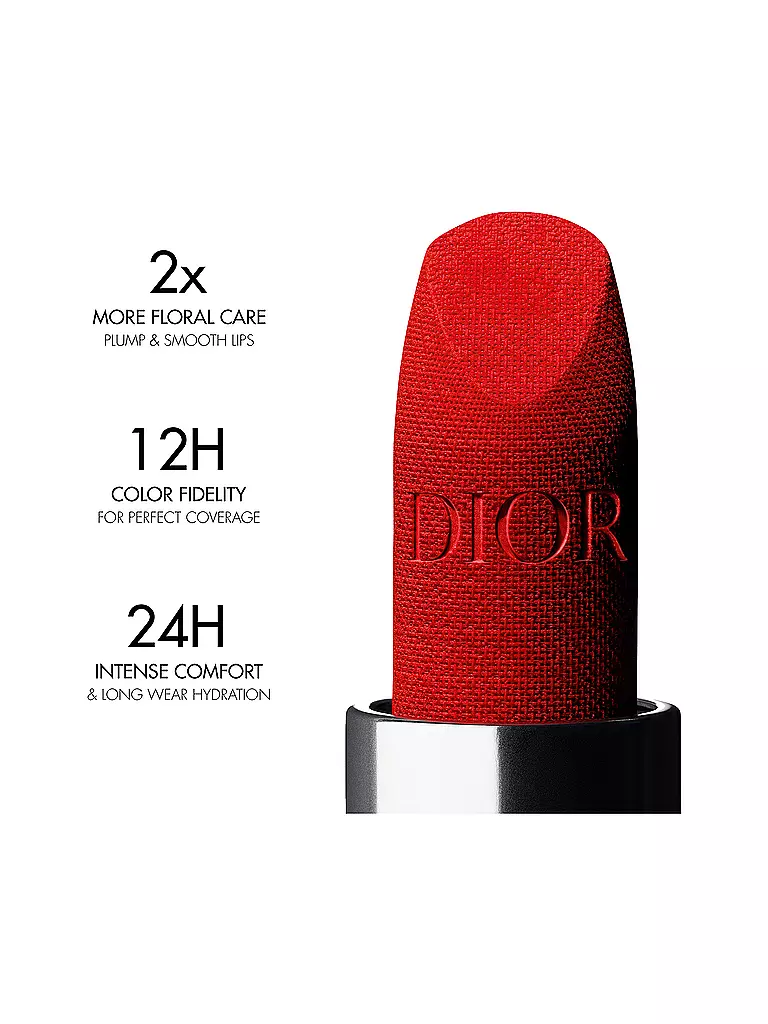 DIOR | Rossetto - Rouge Dior Satin Lipstick (520 Feel Good) | Rosso