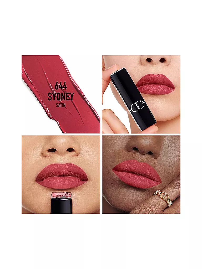 DIOR | Rossetto - Rouge Dior Satin Lipstick (644 Sydney) | Rosso scuro