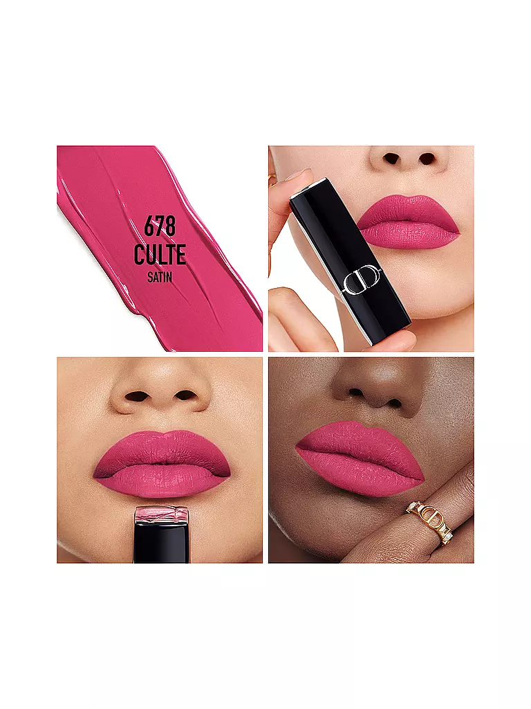 DIOR | Rossetto - Rouge Dior Satin Lipstick (678 Culte) | Fucsia