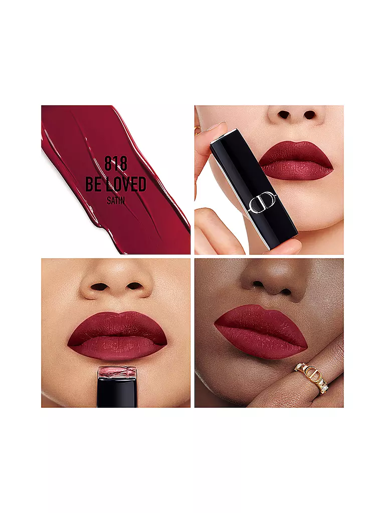 DIOR | Rossetto - Rouge Dior Satin Lipstick (818 Be Loved) | Rosso scuro