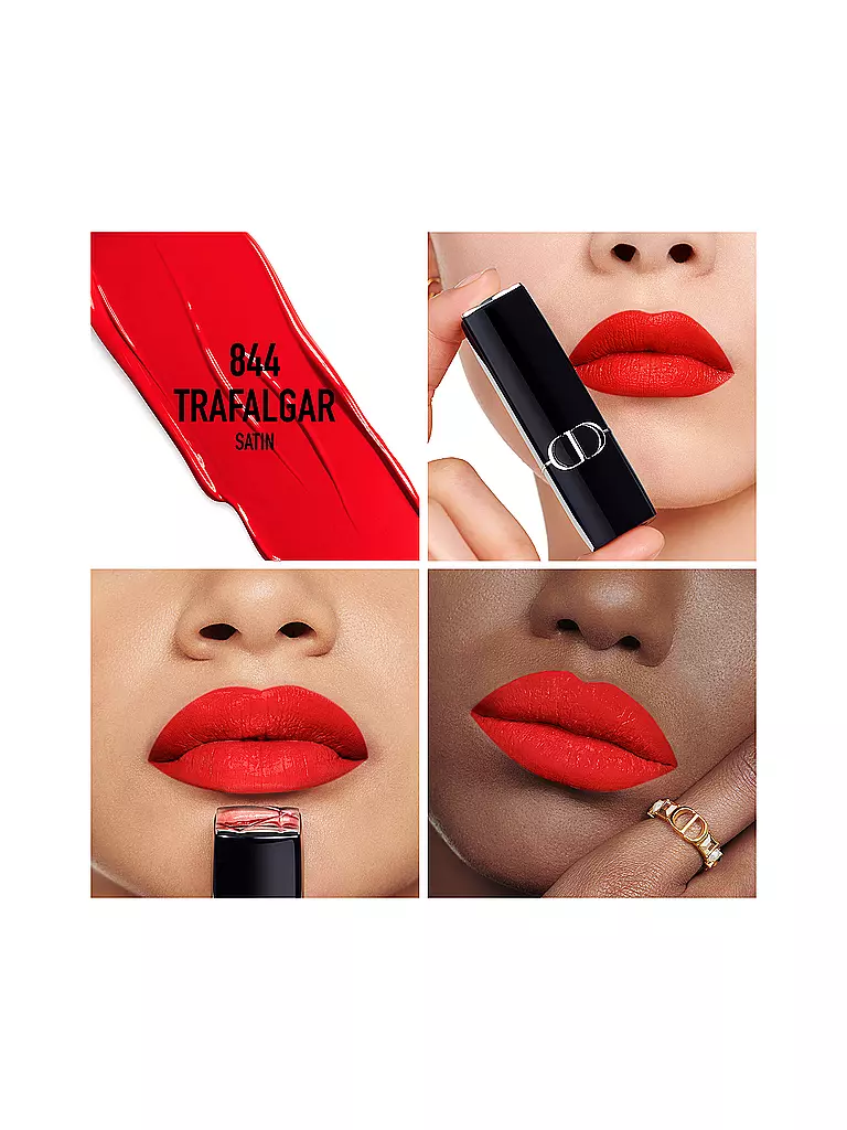 DIOR | Rossetto - Rouge Dior Satin Lipstick (844 Trafalgar) | Rosso