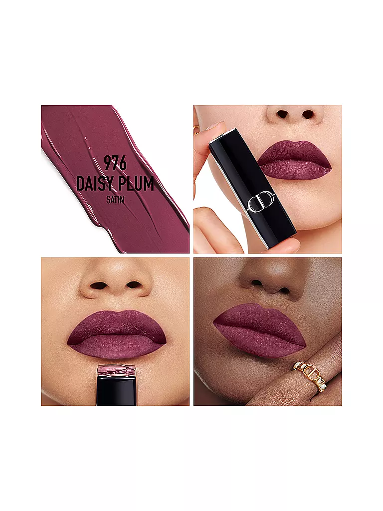 DIOR | Rossetto - Rouge Dior Satin Lipstick (976 Daisy Plum) | Bacca