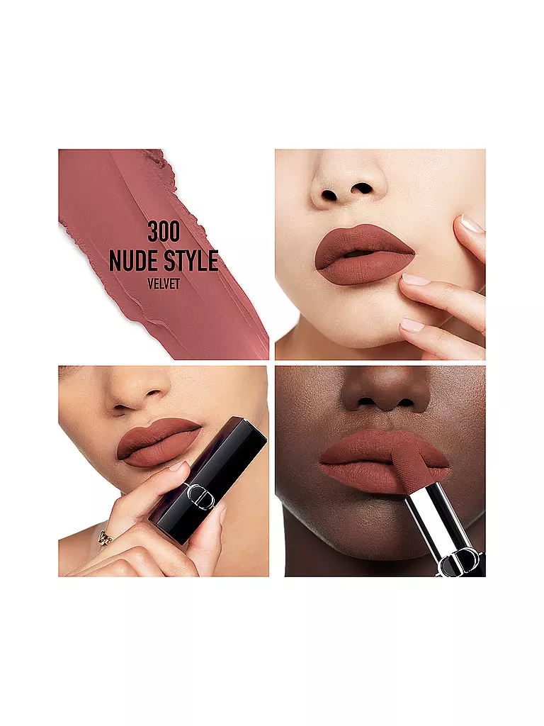 DIOR | Rossetto - Rouge Dior Velvet Lipstick (300 Nude Style) | Marrone chiaro