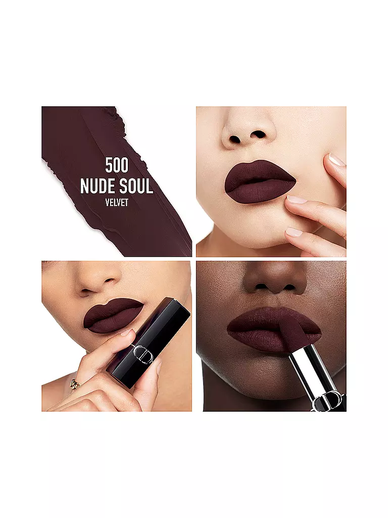 DIOR | Rossetto - Rouge Dior Velvet Lipstick (500 Nude Soul) | Marrone