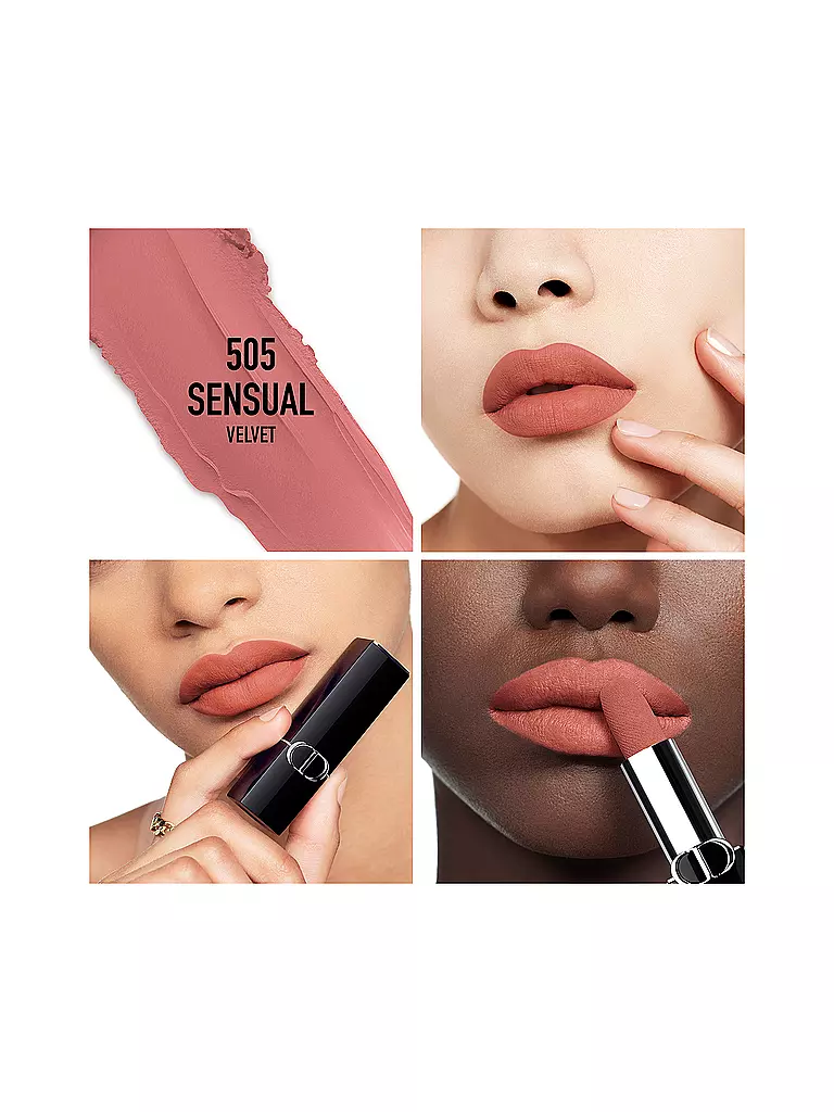 DIOR | Rossetto - Rouge Dior Velvet Lipstick (505 Sensual) | Beige