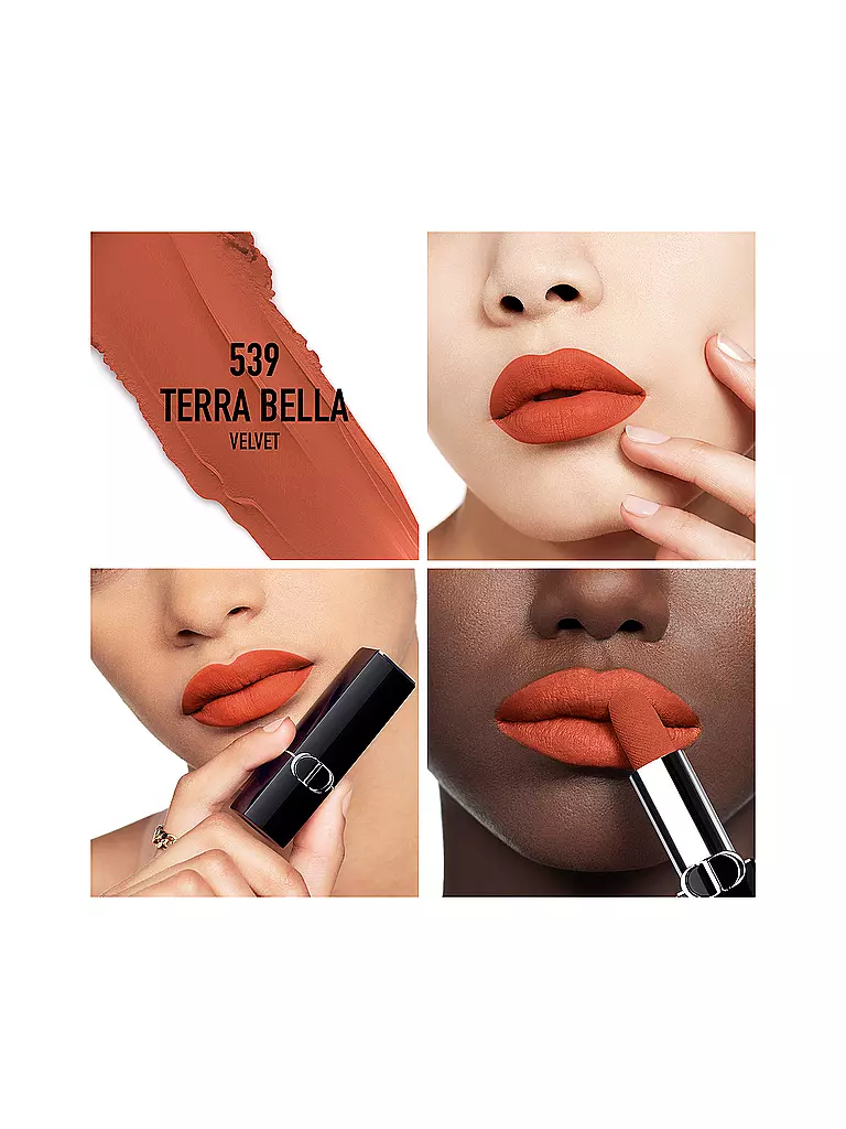 DIOR | Rossetto - Rouge Dior Velvet Lipstick (539 Terra Bella) | Rame