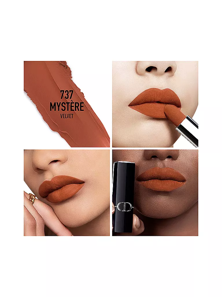 DIOR | Rossetto - Rouge Dior Velvet Lipstick (737 Mystere) | Marrone
