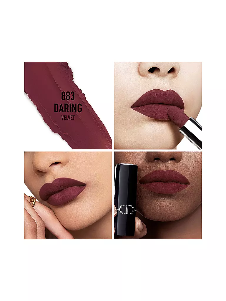 DIOR | Rossetto - Rouge Dior Velvet Lipstick (883 Daring) | Rosso scuro