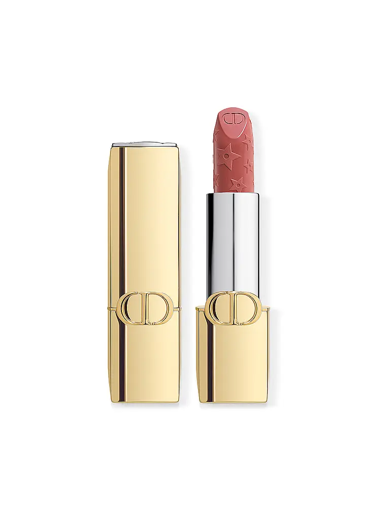DIOR | Rouge Dior Edizione Limitata Couture Rossetto - Custodia color oro e stick inciso (210 Circus Fini Satin) | Oro
