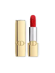 DIOR | Rouge Dior Edizione Limitata Couture Rossetto - Custodia dorata e stick inciso (629 Parade Fini Velvet) | Rosso