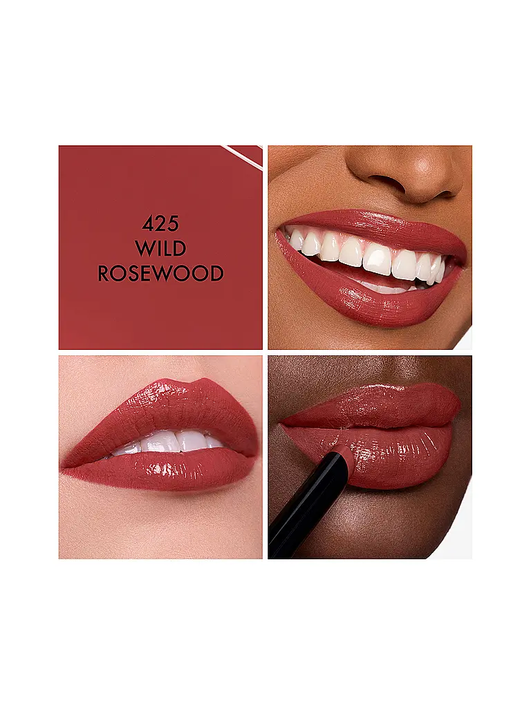 DIOR | Rouge Dior On Stage - Rossetto a lunga tenuta e non secca con finish brillante (425 Wild Rosewood) | Bacca