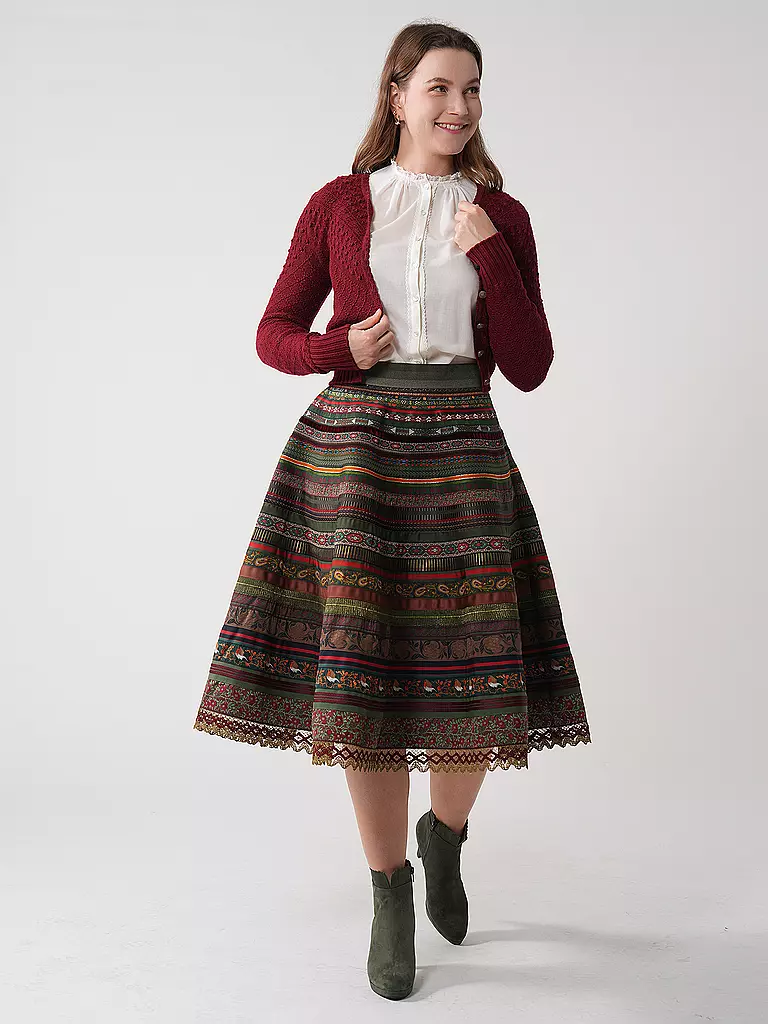 DIRNDL & BUA | Stivaletto | Verde scuro