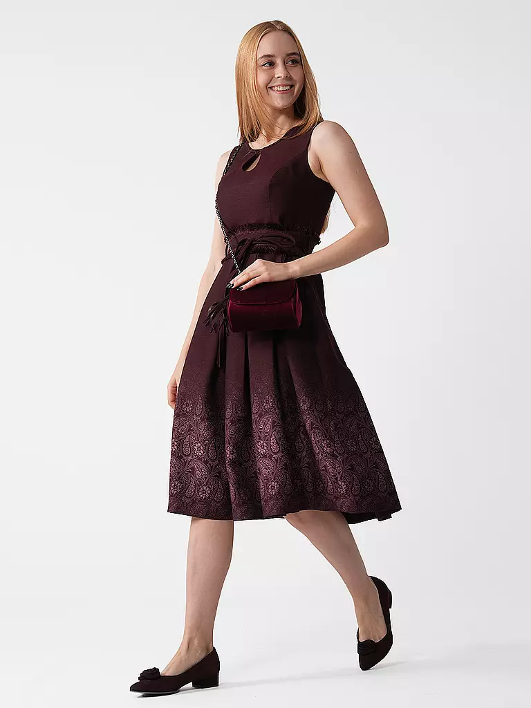 DIRNDL & BUA | Tasche - Umhängetasche HELENE | Rosso scuro