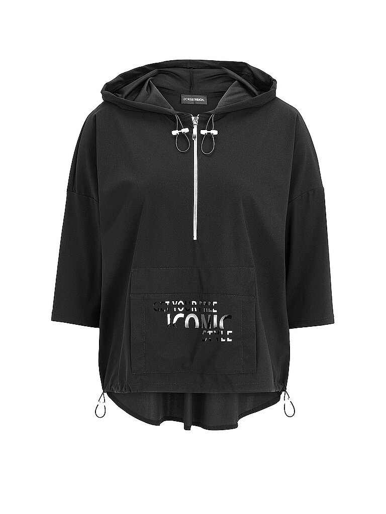 Felpa con cappuccio - Hoodie nero 44