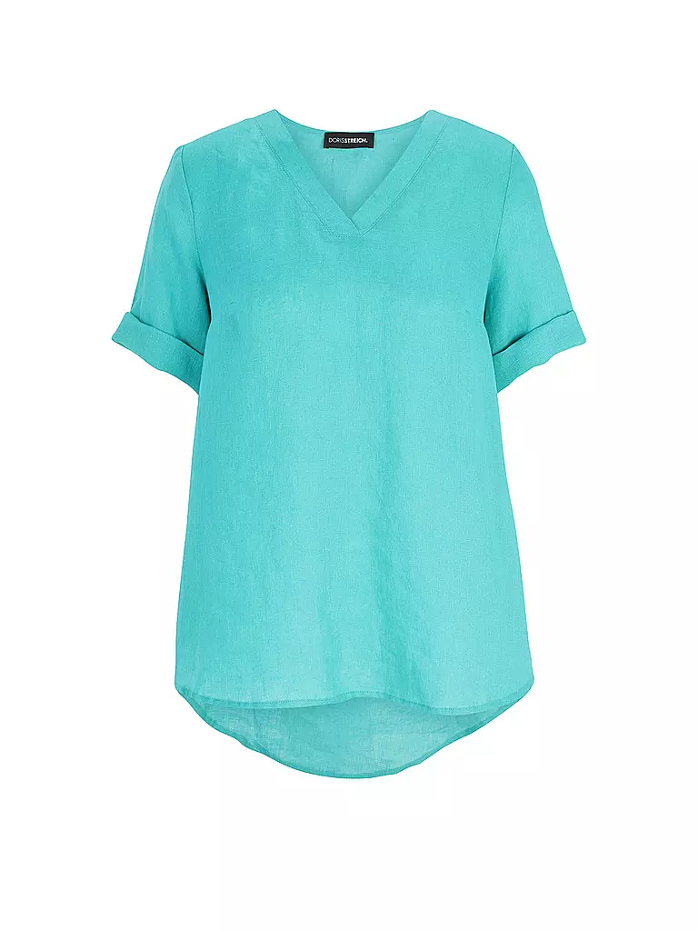 DORIS STREICH | Blusa di lino | Turchese