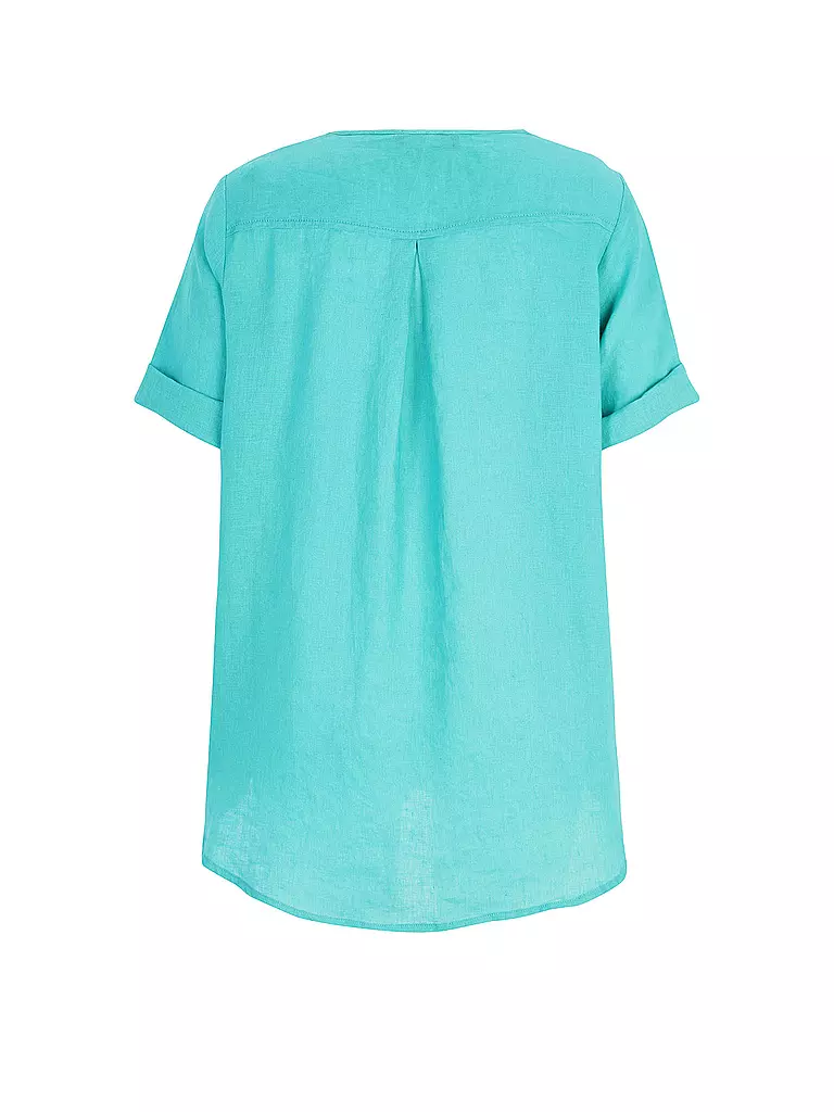 DORIS STREICH | Blusa di lino | Turchese