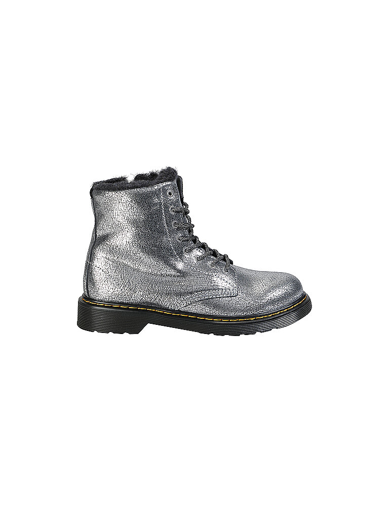 Dr Martens Stivaletti stringati da bambino 1460 Y SERENA FOIL argento 38 1/2
