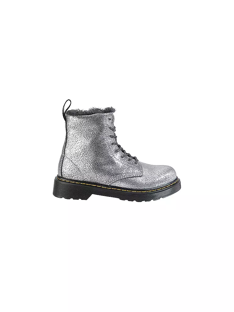 DR. MARTENS | Kinder Stiefel 1460 J SERENA FOIL | Argento