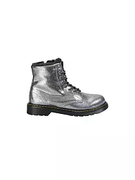 DR. MARTENS | Stivaletti stringati da bambino 1460 Y SERENA FOIL | Argento